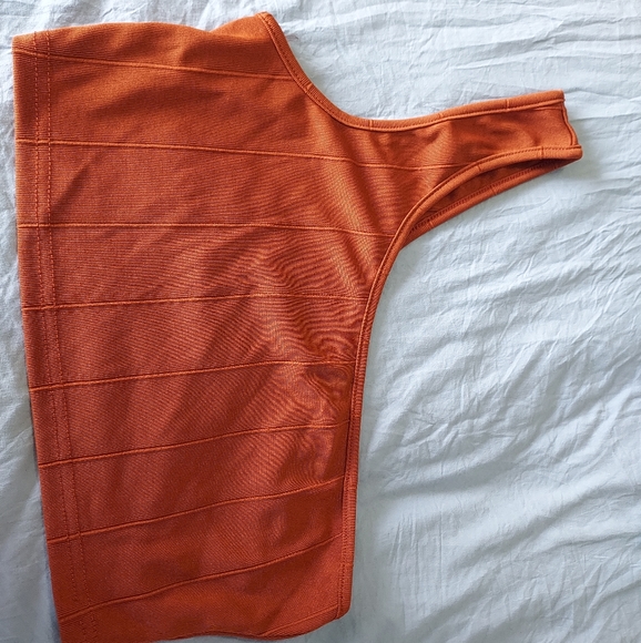 SHEIN SXY One Shoulder Slim Crop Top & Flare Pants Set - Picture 8 of 8